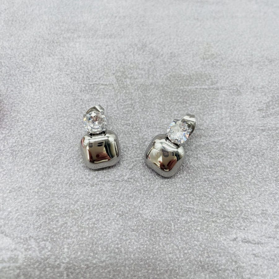 THEA - Boucles d'oreilles en acier inoxydable