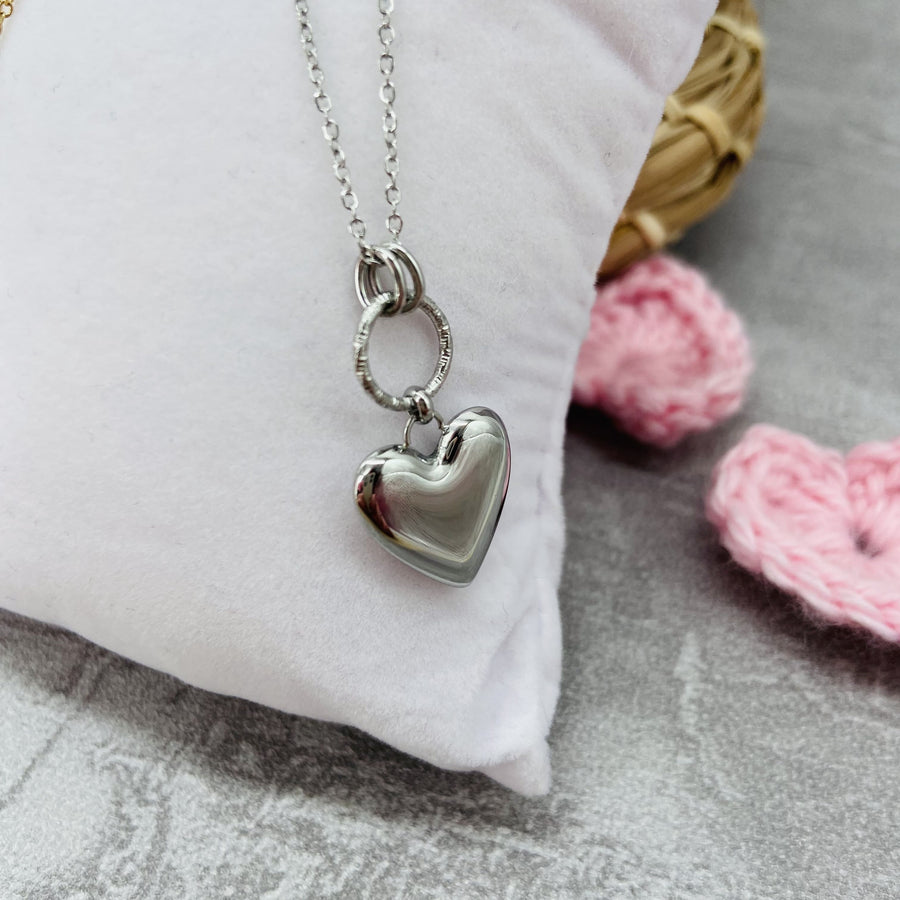 COEUR - Collier en acier inoxydable