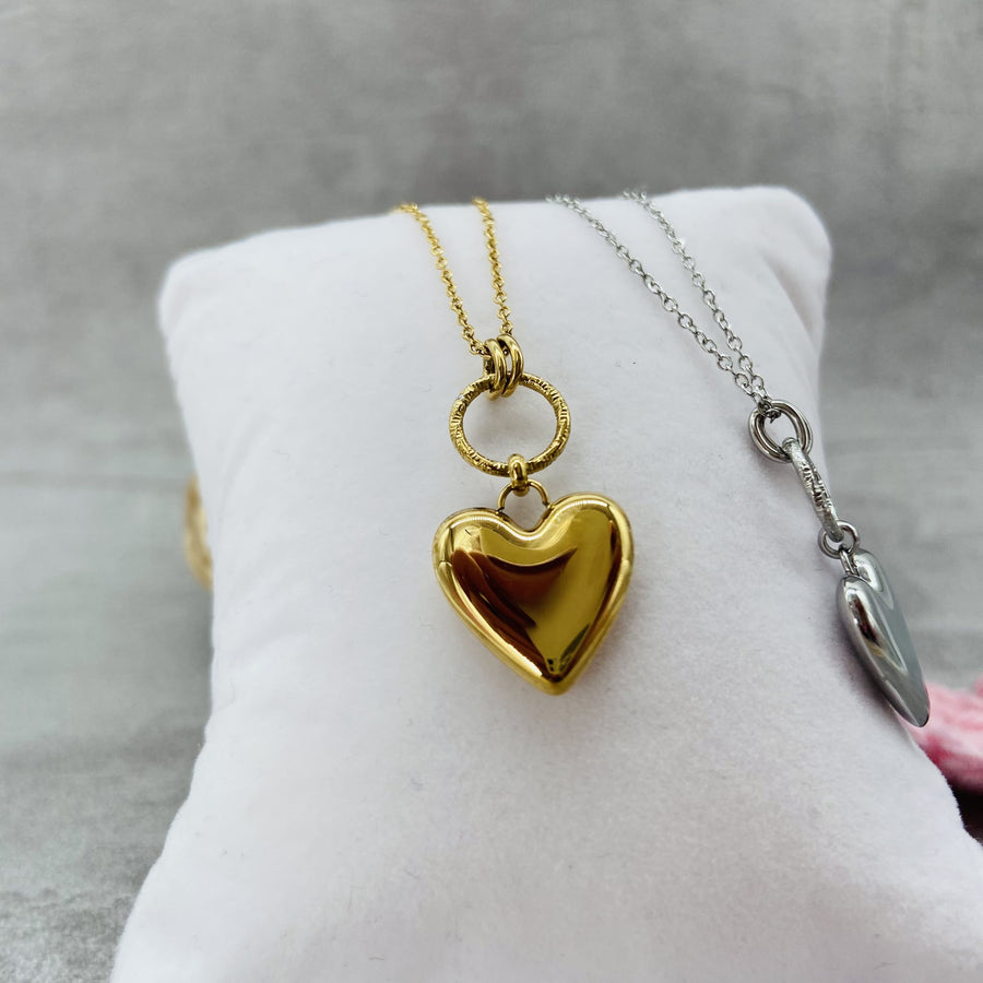 COEUR - Collier en acier inoxydable