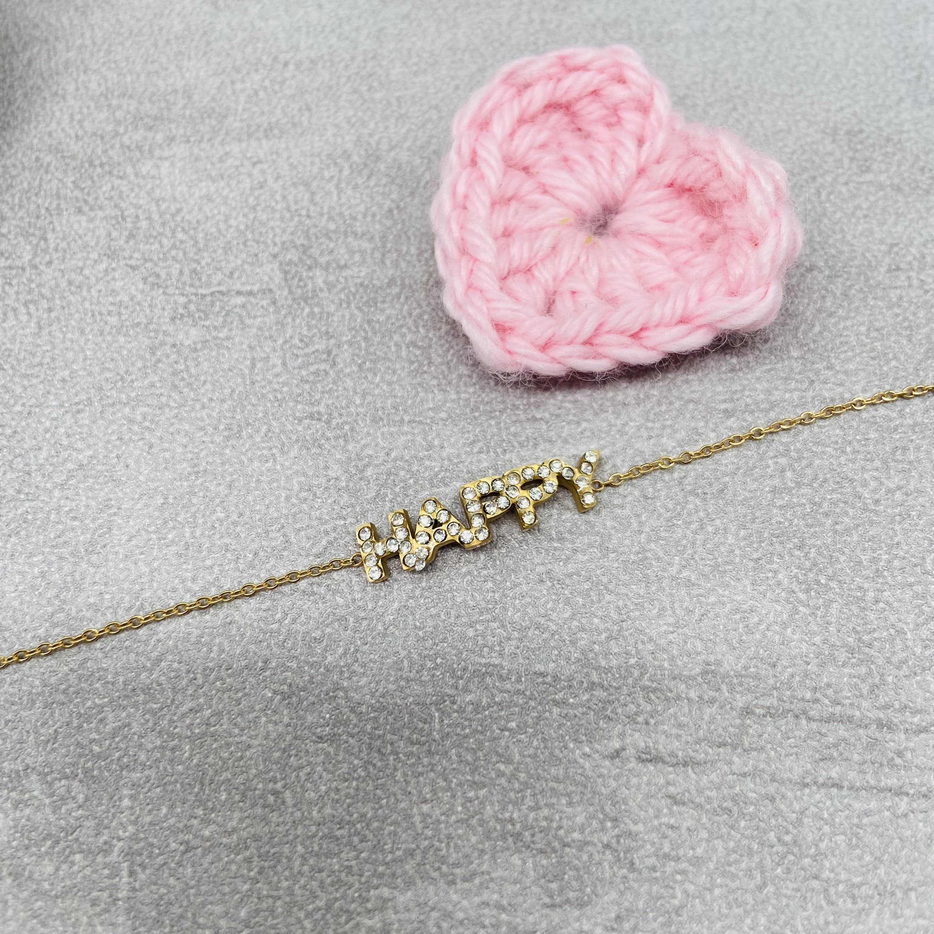 HAPPY - Bracelet en acier inoxydable