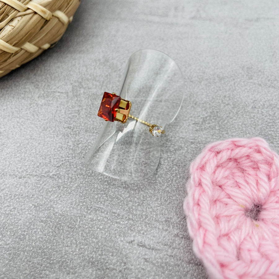 RUBY - Bague en acier inoxydable