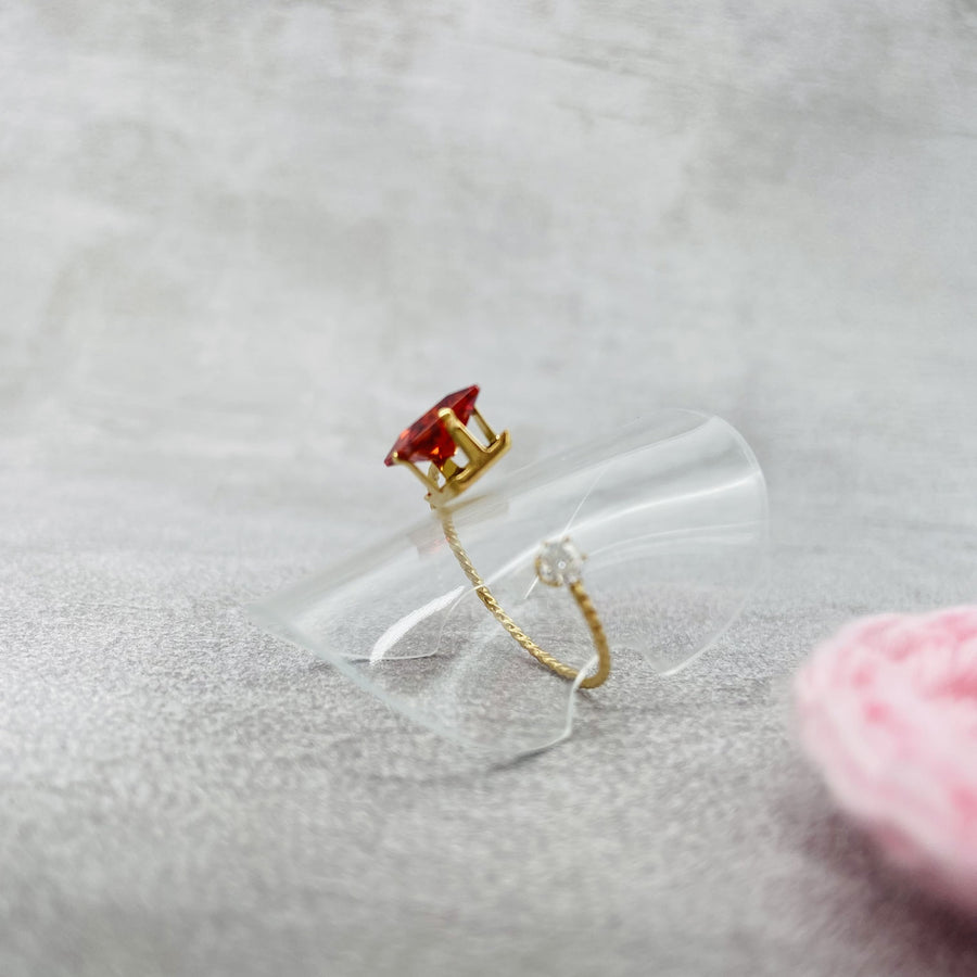 RUBY - Bague en acier inoxydable