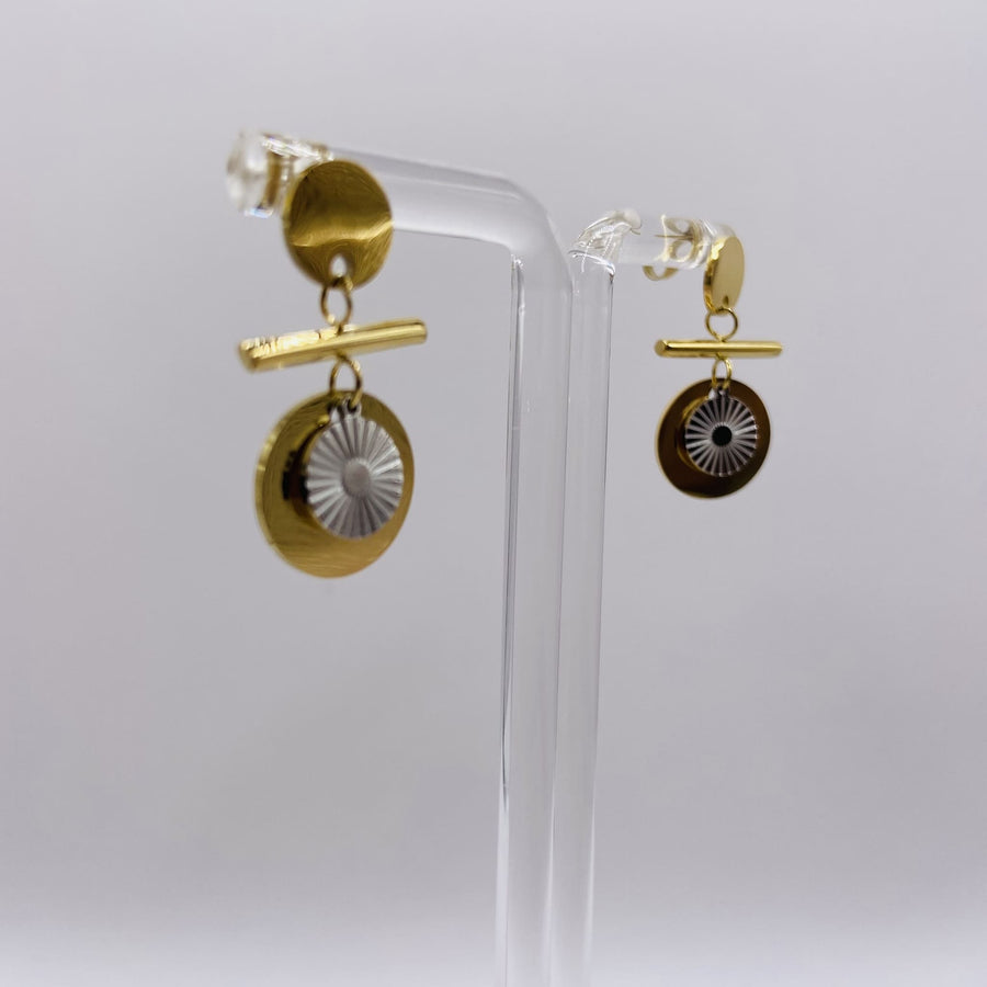 VIOLETTE - Boucles d'oreilles en acier inoxydable