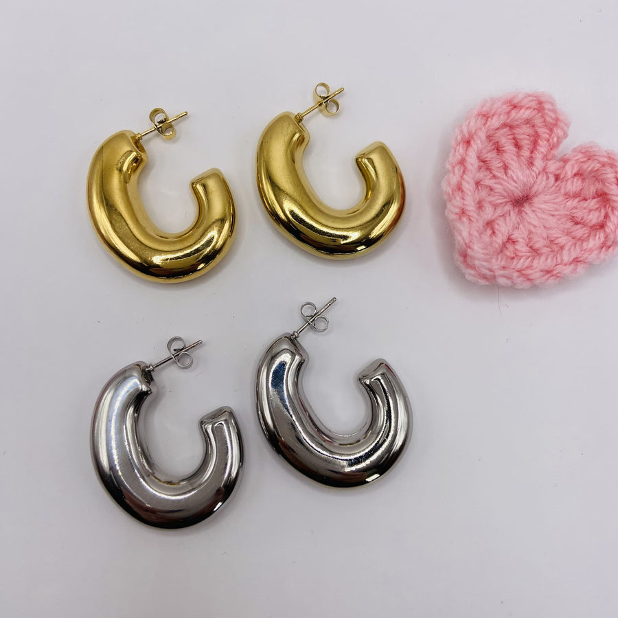 BRIANNA - Boucles d'oreilles en acier inoxydable