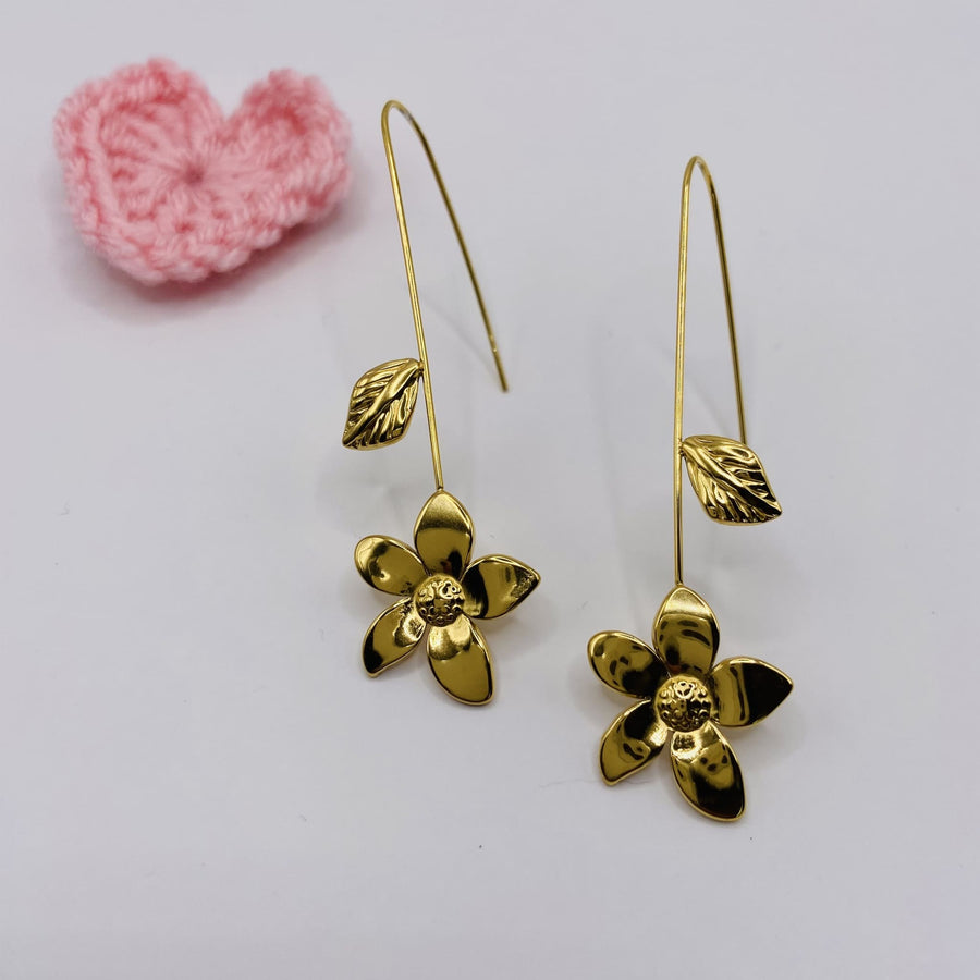 FLORA - Boucles d'oreilles en acier inoxydable