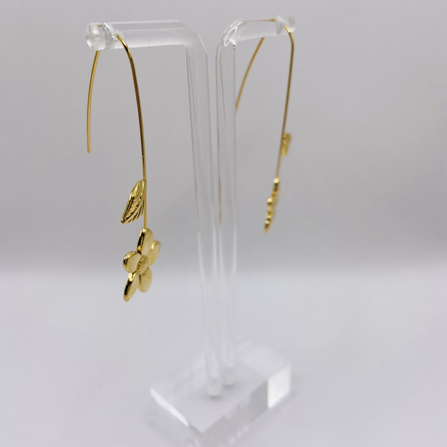 FLORA - Boucles d'oreilles en acier inoxydable