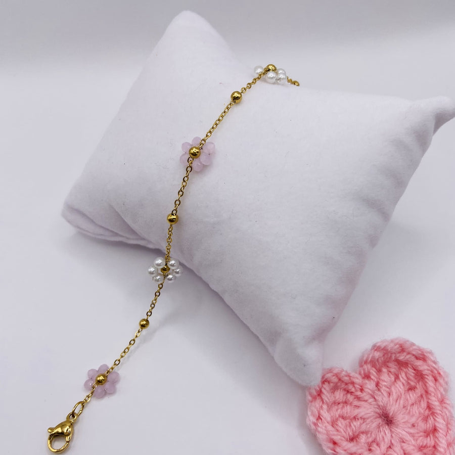 FLEURETTE - Bracelet en acier inoxydable