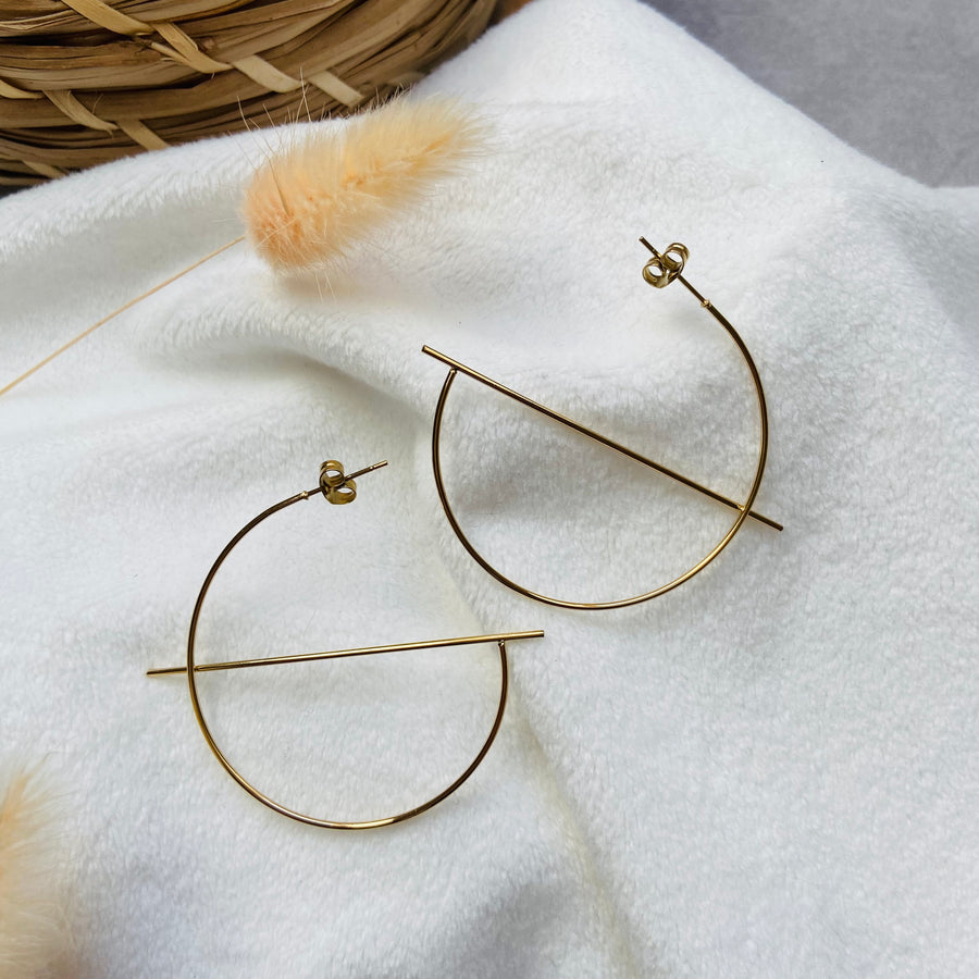 OLIVIA - Boucles d'oreilles en acier inoxydable