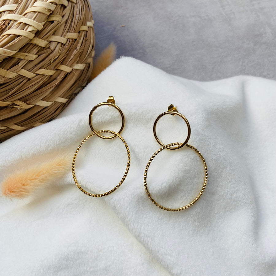 ANDREA - Boucles d'oreilles en acier inoxydable