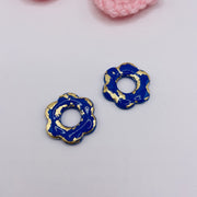 Pampilles DONUT en pâte polymère et résine – Bijoux uniques à associer à nos créoles
