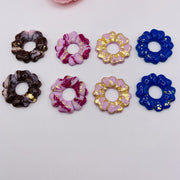 Pampilles FLEURS en pâte polymère et résine – Bijoux uniques à associer à nos créoles