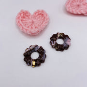 Pampilles FLEURS en pâte polymère et résine – Bijoux uniques à associer à nos créoles