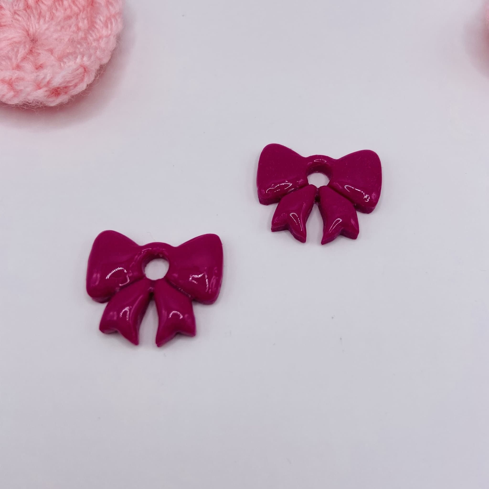 Pampilles NOEUDS en pâte polymère et résine – Bijoux uniques à associer à nos créoles