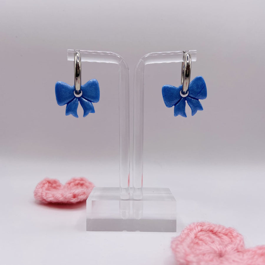Pampilles NOEUDS en pâte polymère et résine – Bijoux uniques à associer à nos créoles