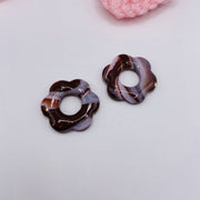 Pampilles DONUT en pâte polymère et résine – Bijoux uniques à associer à nos créoles